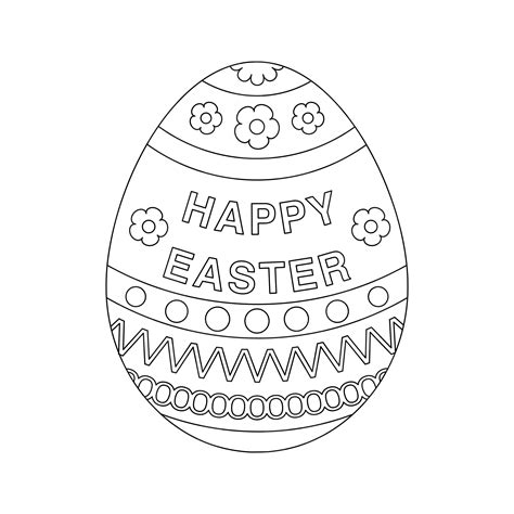 easter egg coloring page easter egg colouring  pageeaster egg svg