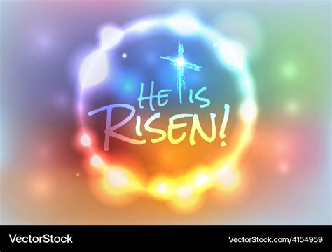 risen christian easter theme background vector image