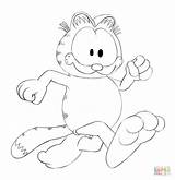 Garfield Corriendo Ausmalbilder Rennt Ausmalbild Dibujo sketch template