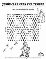 Temple Cleanses Cleansing Maze Cleansed Matthew Mazes Lesson Worksheets Vbs Changers Sharefaith Navigate Scripture John sketch template