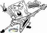 Coloring Spongebob Letscolorit Pages sketch template
