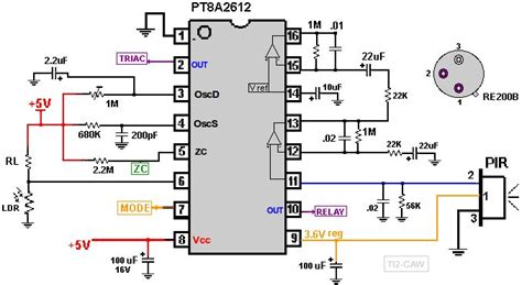 controlador pir pta sensores esquemas electronicos circuito electronico