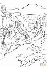 Canyon Grand Coloring Pages Printable Color Kids Crafts Drawing Mountains Drawings Arizona Printables Travel Canyons Adult Cartoons Painting Bible sketch template