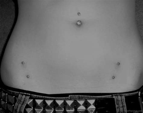 Surface Barbell Hip Piercing And Belly Button Ring