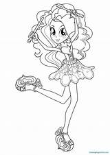 Friendship Games Coloring Pages Pinkie Pie Getcolorings sketch template
