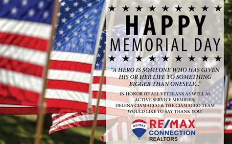 Delena Ciamacco The Real Estate Expert Happy Memorial Day From