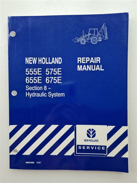 holland     loader backhoe repair manual section  hydraulic system sps