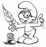 Smurf Coloring Pages Kids Printable sketch template