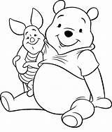 Coloring Pages Pooh Piglet Winnie Bear Cute Disney Comments Colouring Drawings Coloringhome Gif Popular sketch template