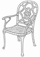 Chair Coloring Getdrawings Drawing Large Edupics sketch template