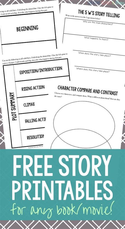 printable story book pages