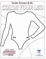 Gymnastics Coloring Pages Leo Leotards Color Armour Girls Under Sports Girl Gk Contest American Ak0 Cache School Skills Camp Sport sketch template