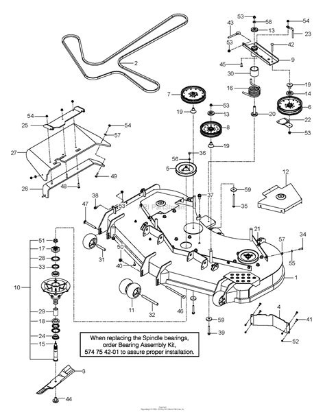 husqvarna pz      parts diagram  mower deck cutting deck