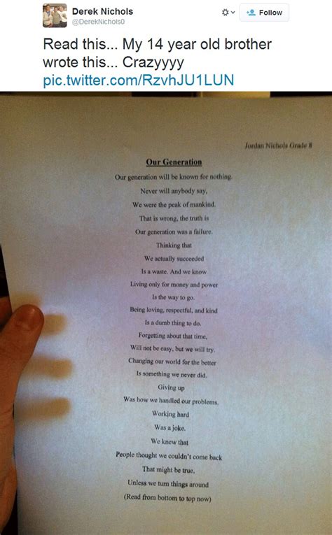 14 year old floors the world with deceptively simple poem