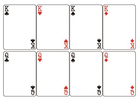 blank playing card template printable playing cards card templates