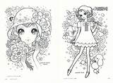 Nurie Takahashi Ohimesama Shoujyo Macoto Sekai Makoto sketch template
