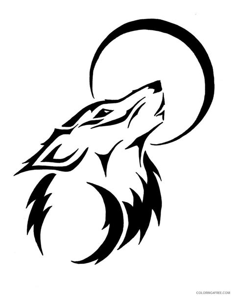 wolf head coloring pages wolf howl  dcyd printable coloringfree