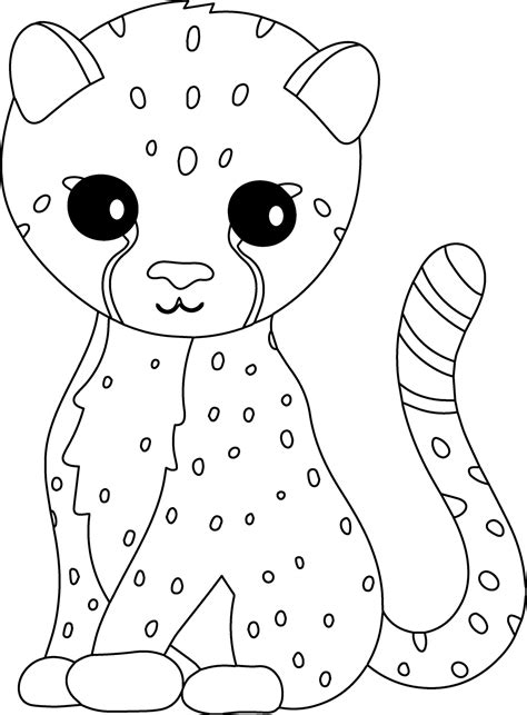 coloring pages  cheetah