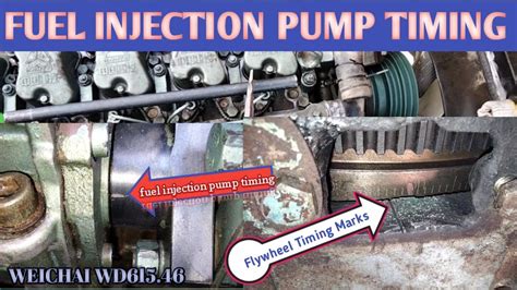 fuel injection pump timing weichai wd xcmg crane  diesel engine workshop youtube