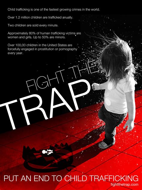 fight the trap human trafficking awareness campaign on behance