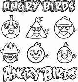 Angry Coloring Characters Pages Bird Birds Color sketch template