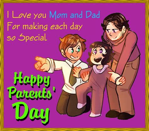 love  mom  dad  parents day ecards greeting cards