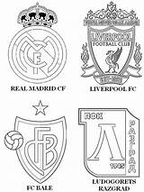 Madrid Coloring Champions Liverpool Real Fc Ludogorets Uefa Coloriage League Da Colorare Ligue Razgrad Des Disegno Color sketch template