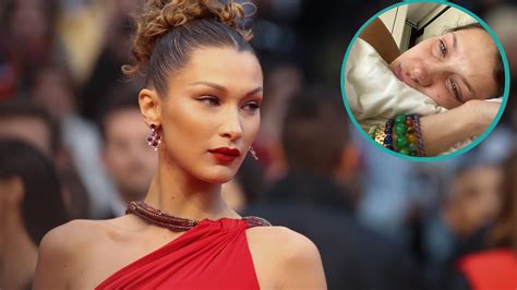 bella hadid shares crying selfies and opens up about her anxiety this