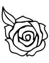Coloring Roses Pages Rose Printable Flower Flowers Getcoloringpages sketch template