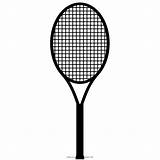 Raqueta Tenis Colorare Racchetta Racket Noun sketch template