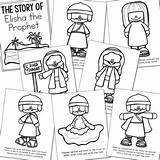 Elisha Prophet Coloring Story Bible Pages Activity Craft Posters Preview sketch template