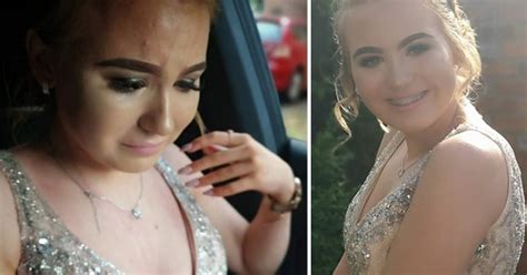 girl 16 leaves prom in tears after bully pours jug of juice on her