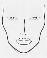 Croqui Rosto Jawline Maquiar Maquiagem sketch template