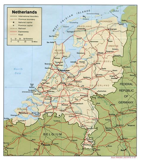 road map  netherlands holland netherlands road map vidianicom maps   countries