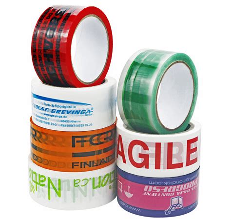 custom logo printed packaging adhesive branded packing tape  carton