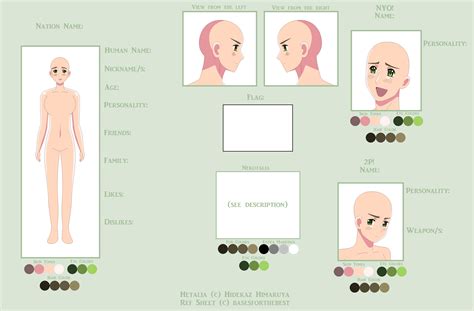 Hetalia Female Oc Reference Sheet Base Updated By Basesforthebest On