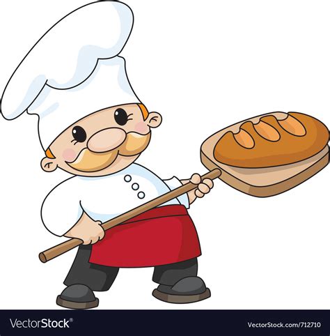 baker  bread royalty  vector image vectorstock