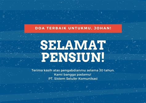 contoh kartu ucapan mohon diri pensiun inspirasi contoh kartu