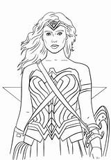 Wonder Woman Coloring Pages Portrait Adults Portraits Printable Color Drawing Print Cartoon Superhero Getcolorings Anime Manga Paper Categories sketch template