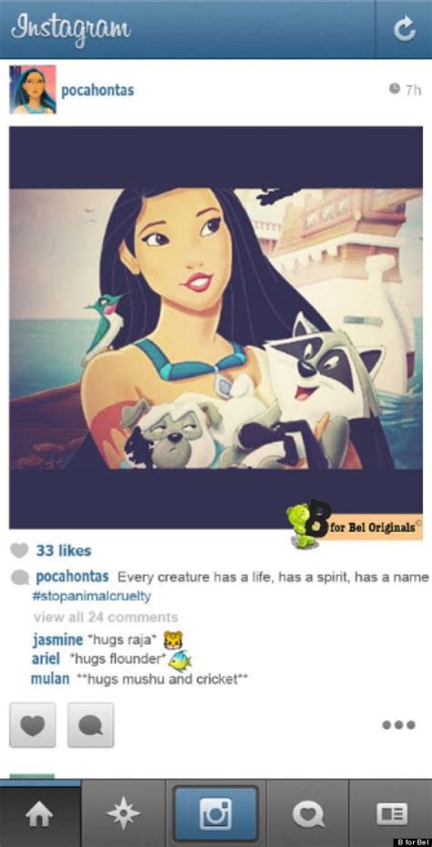 disney princesses  instagram accounts pictures huffpost