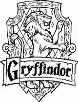 Coloring Potter Harry Pages Houses Crest Gryffindor House Svg Vector Sheets Etsy Emblem Hogwarts Para Badge Colorear Griffindor Escudo Crests sketch template