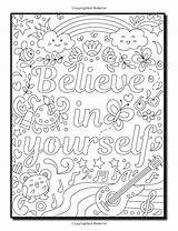 Coloring Pages Girls Quotes Inspirational Adult Girl Quote Proud Colouring Sheets Book Printable Amazon Women Choose Board Confidence Fun sketch template