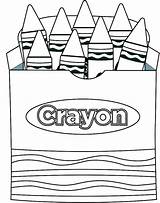Coloring Pages Crayons Getdrawings Crayon sketch template