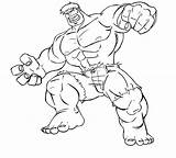 Hulk Coloring Pages Printable Incredible sketch template