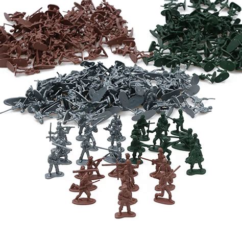 pcsset military plastic toy soldiers army men figures  poses gift toy model action figure