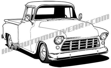 chevy pickup coloring page