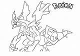 Kyurem Pokemon Coloring Pages Printable Kids sketch template