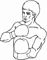 Bokser Boxer Kolorowanka Boxe Boxeo Colorare Boxeador Kolorowanki Lutador Boks Ausmalbilder Dla Boxen Kategorii Druku sketch template