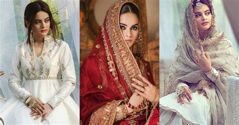 Minal Khan Latest Beautiful Bridal Dresses Photo Shoot