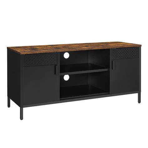 songmics tv stand  tv    inches entertainment center tv table  doors